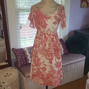 Ann Taylor Loft Cold-Shoulder Summer Dress